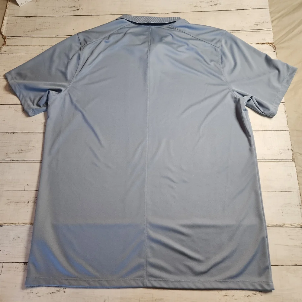 Nike Golf Dri‎ Fit Baby Blue Polo Size XL